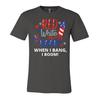 Funny Fourth Of July 4Th Of July Red White And Boom Unisex Jersey Short Sleeve Crewneck Tshirt - Seseable
