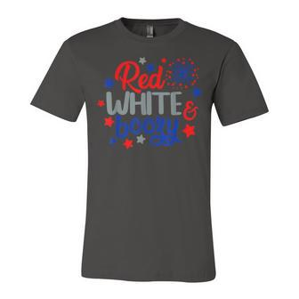 Funny Fourth Of July 4Th Of July Red White And Boozy Unisex Jersey Short Sleeve Crewneck Tshirt - Seseable