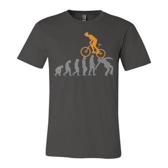 Funny Mountain Bike Evolution Biker Best Unisex Jersey Short Sleeve Crewneck Tshirt | Favorety