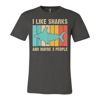 Funny Shark Design For Kids Men Women Animal Shark Stuff Unisex Jersey Short Sleeve Crewneck Tshirt - Seseable