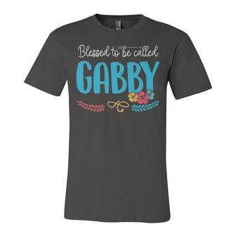 Gabby Grandma Gift Blessed To Be Called Gabby Unisex Jersey Short Sleeve Crewneck Tshirt - Seseable