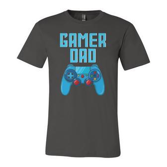 Gamer Dad Cute Video Gaming Fathers Day Game Controller Jersey T-Shirt | Mazezy