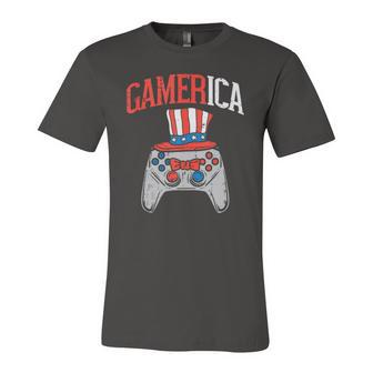Gamerica Video Game Controller 4Th Of July Patriot Boys Jersey T-Shirt | Mazezy