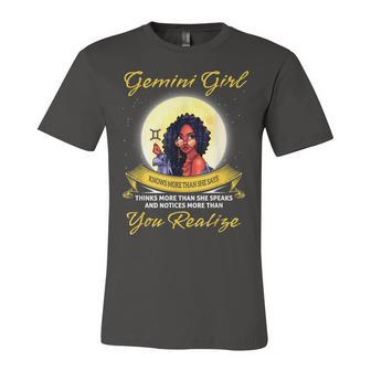 Gemini Girl Birthday May June Black Queen Women Unisex Jersey Short Sleeve Crewneck Tshirt - Seseable
