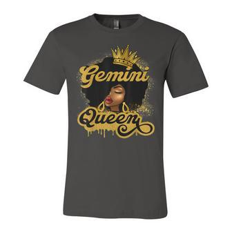 Gemini Queen Birthday Girl Afro Woman Black Queen Zodiac Unisex Jersey Short Sleeve Crewneck Tshirt - Seseable