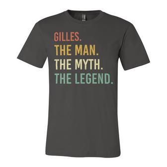 Gilles Name Shirt Gilles Family Name Unisex Jersey Short Sleeve Crewneck Tshirt - Monsterry AU