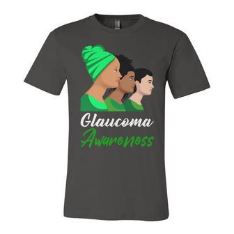 Glaucoma Awareness Green Women Glaucoma Glaucoma Awareness Unisex Jersey Short Sleeve Crewneck Tshirt | Favorety UK