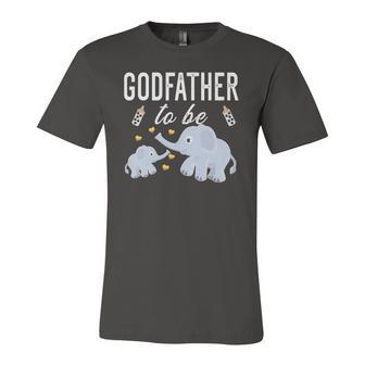 Godfather To Be Elephant Baby Shower Godfather Jersey T-Shirt | Mazezy