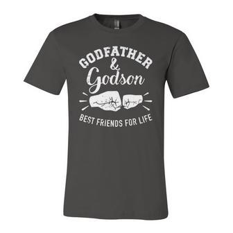 Godfather And Godson Friends For Life Jersey T-Shirt | Mazezy