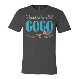 Gogo Grandma Gift Blessed To Be Called Gogo Unisex Jersey Short Sleeve Crewneck Tshirt - Seseable