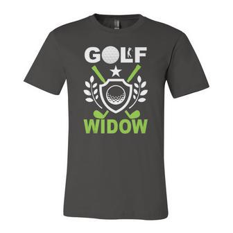 Golf Widow Wife Golfing Ladies Golfer Jersey T-Shirt | Mazezy