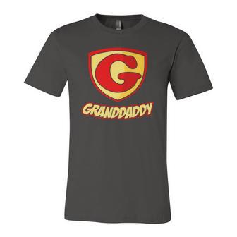 Granddaddy Superhero Boy Fathers Day Tee Jersey T-Shirt | Mazezy