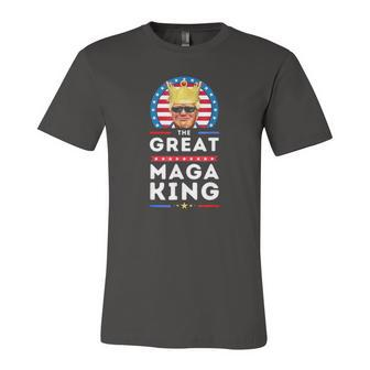 Great Maga King Trump Biden Political Ultra Mega Proud Jersey T-Shirt | Mazezy