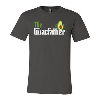 The Guacfather Happy Fathers Day Avocado Lover Vegan Jersey T-Shirt | Mazezy