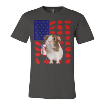 Guinea Pig American Flag 4Th Of July Lover Usa Patriotic Unisex Jersey Short Sleeve Crewneck Tshirt - Seseable