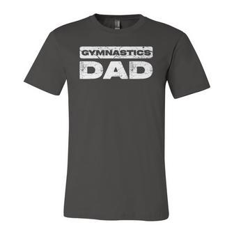 Gymnastics Dad Fathers Day Jersey T-Shirt | Mazezy