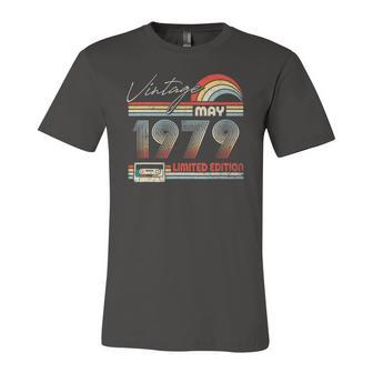 Happy 43Rd Birthday Vintage May 1979 43 Years Old Jersey T-Shirt | Mazezy