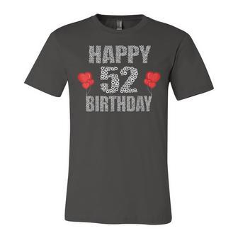 Happy 52Nd Birthday Idea For Mom And Dad 52 Years Old Unisex Jersey Short Sleeve Crewneck Tshirt - Seseable