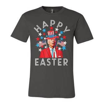 Happy Easter Joe Biden 4Th Of July Memorial Independence Day Unisex Jersey Short Sleeve Crewneck Tshirt - Seseable