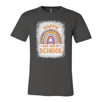 Happy Last Day Of School Rainbow Summer Vacation Jersey T-Shirt | Mazezy