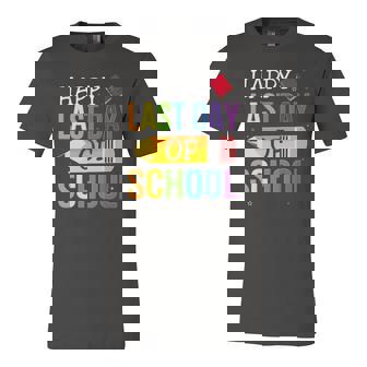 Happy Last Day Of School Teacher Kids Student Graduation Jersey T-Shirt | Mazezy