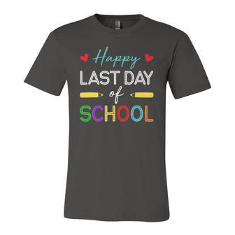 Happy Last Day Of School Teacher Student Summer Break Jersey T-Shirt | Mazezy