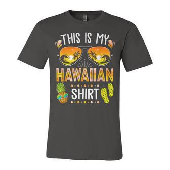 This Is My Hawaiian Aloha Hawaii Beach Summer Vacation Jersey T-Shirt | Mazezy