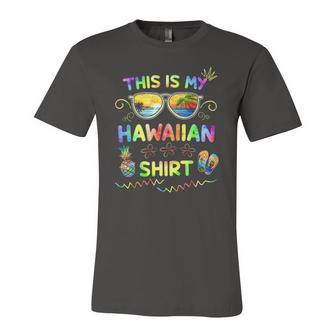 This Is My Hawaiian Luau Aloha Hawaii Beach Pineapple Jersey T-Shirt | Mazezy