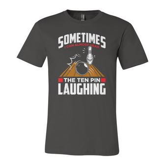 Hear The Ten Pin Laughing Bowler & Bowling Jersey T-Shirt | Mazezy