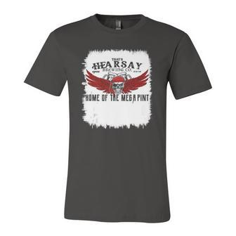 Hearsay Brewing Company Brewing Co Home Of The Mega Pint Jersey T-Shirt | Mazezy
