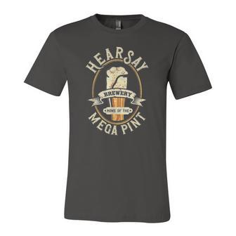 Hearsay Mega Pint Brewing Objection Hear Say Vintage Jersey T-Shirt | Mazezy