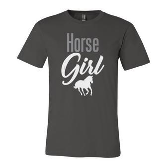 Horse Girl Word Letter Graphic Tee For Horses Lovers Girls Jersey T-Shirt | Mazezy