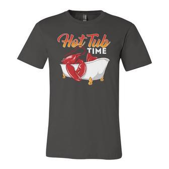 Hot Tub Time Lobster Shrimps Crawfish Crab Seafood Jersey T-Shirt | Mazezy
