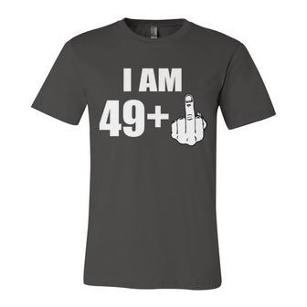 I Am 50 Middle Finger Funny 50Th Birthday Gift V2 Unisex Jersey Short Sleeve Crewneck Tshirt - Monsterry DE