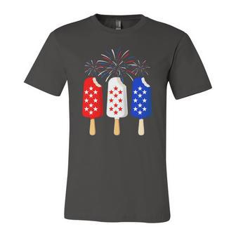 Ice Cream 4Th Of July American Flag Patriotic Jersey T-Shirt | Mazezy
