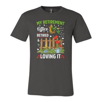 Ill Be In My Garden Office Retirement Gardening Jersey T-Shirt | Mazezy