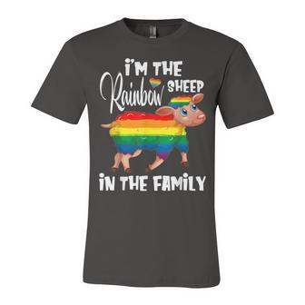 Im The Rainbow Sheep In The Family Lgbtq Pride Unisex Jersey Short Sleeve Crewneck Tshirt - Seseable