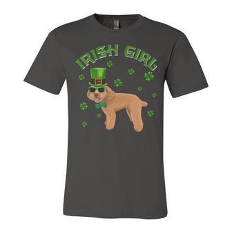 Irish Girl Leprechaun Poodle Dog St Patricks Day Kids Unisex Jersey Short Sleeve Crewneck Tshirt | Favorety DE