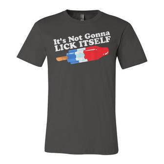 Its Not Gonna Lick Itself Funny Popsicle 4Th Of July Gifts Unisex Jersey Short Sleeve Crewneck Tshirt - Seseable