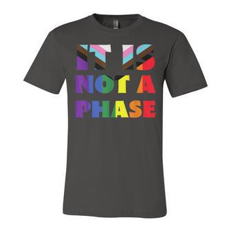 Its Not A Phase Lgbtqia Rainbow Flag Gay Pride Ally Jersey T-Shirt | Mazezy