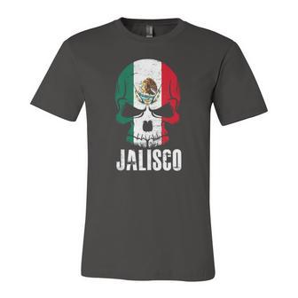 Jalisco Mexico Mexican Skull Flag Jersey T-Shirt | Mazezy