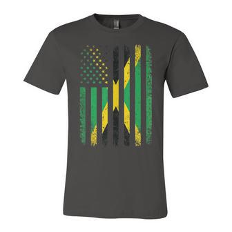 Jamaica Usa Flag 4Th Of July Patriots American Jamaican Flag Unisex Jersey Short Sleeve Crewneck Tshirt - Seseable