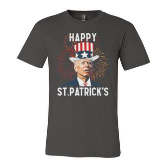 Joe Biden 46 Happy St Patricks Day For Fourth Of July Jersey T-Shirt | Mazezy
