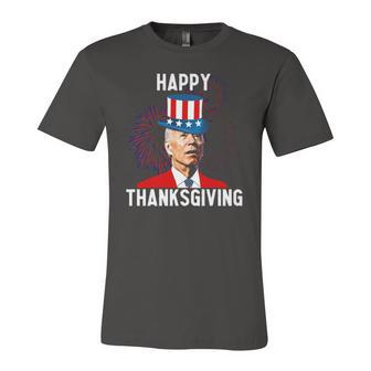 Joe Biden Confused Thanksgiving For Fourth Of July Jersey T-Shirt | Mazezy