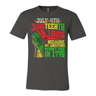 July 4Th Junenth 1865 Because My Ancestors Girls Jersey T-Shirt | Mazezy