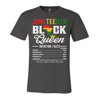 Junenth Black Queen Nutritional Facts 4Th Of July Jersey T-Shirt | Mazezy