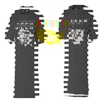 Juneteenth June 19 1865 Black Pride History Black Freedom Jersey T-Shirt | Mazezy