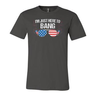 Im Just Here To Bang 4Th Of July Fireworks Director Jersey T-Shirt | Mazezy