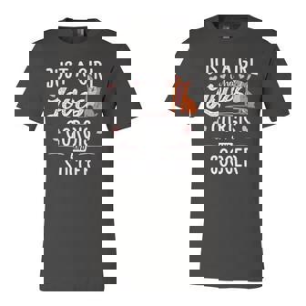 Just A Girl Who Loves Corgis And Soccer Jersey T-Shirt | Mazezy