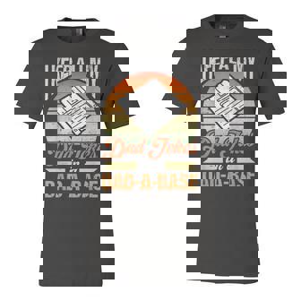 I Keep All My Dad Jokes In A Dad-A-Base Vintage Father Dad Jersey T-Shirt | Mazezy